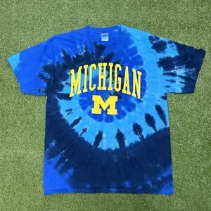 MICHIGAN WOLVERINES Tie Dye T-Shirt Adult Size Large